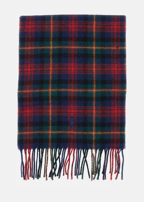 Bufanda Ralph Lauren azul marino cuadros