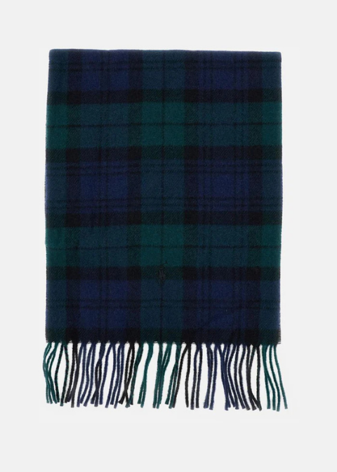 Bufanda Ralph Lauren negra cuadros