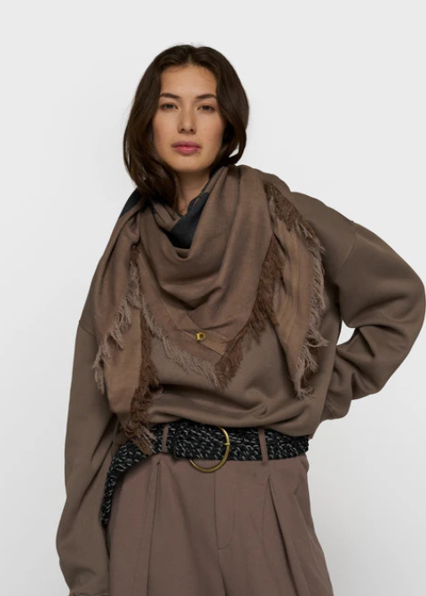 Foulard 10DAYS marrón