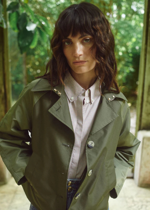 Gabardina MOSH MOSH verde caqui