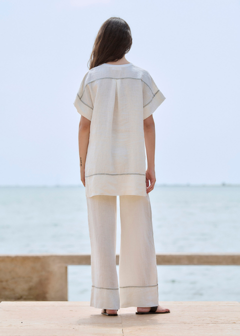 Túnica SITA MURT blanca lino