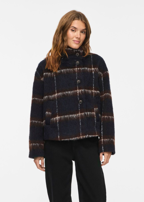 Chaqueta VILA cuadros cuello alto