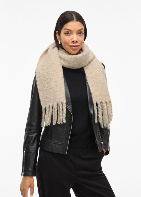 Bufanda VILA beige  flecos