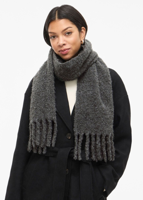 Bufanda VILA gris flecos