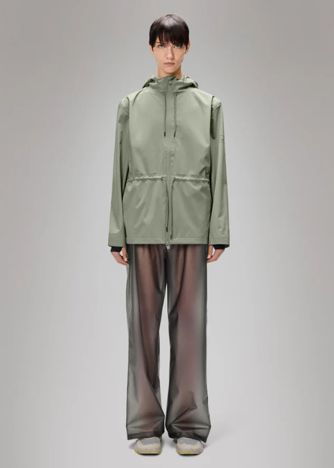 Chaqueta verde caqui claro