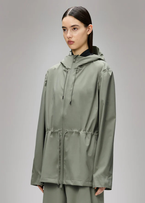 Chaqueta verde caqui claro