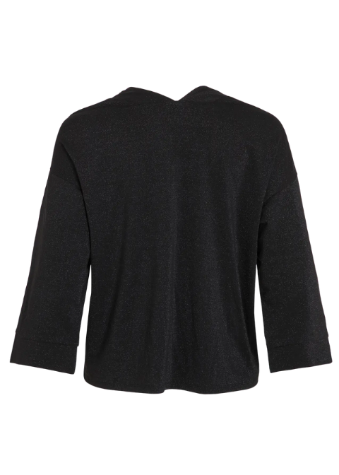 Cardigan VILA negro glitter 3/4
