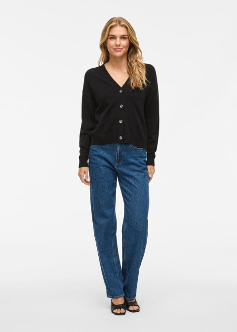 Cardigan VILA negra corta