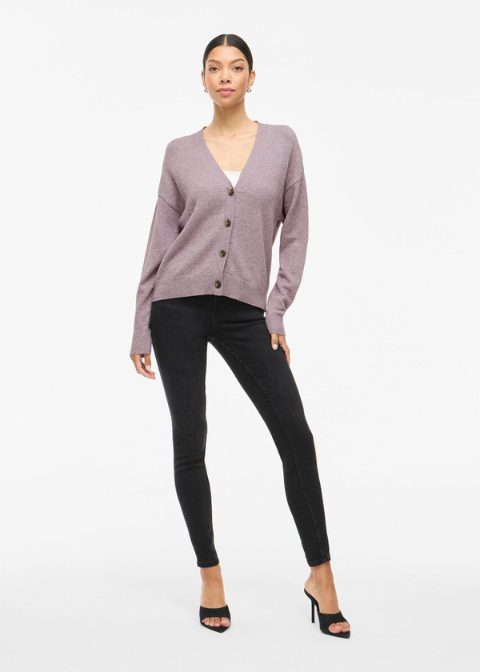 Cardigan VILA lila corta