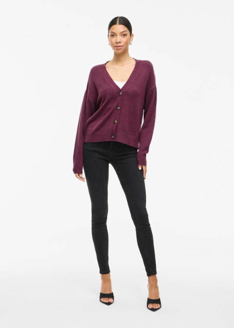Cardigan VILA berenjena corta