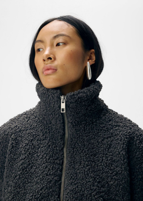 Chaqueta OBJECT gris borreguillo