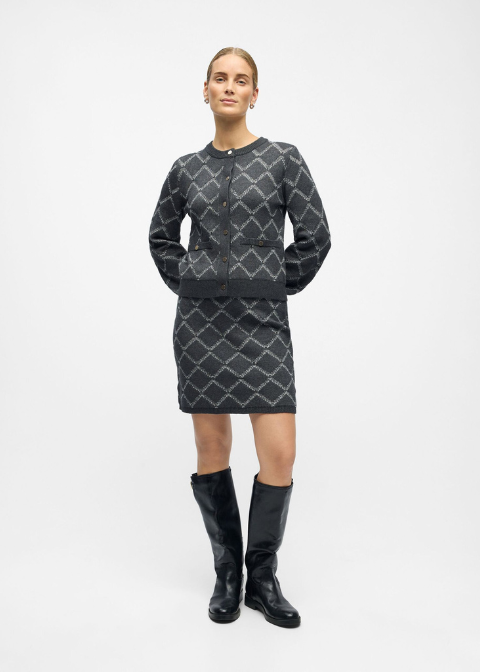 Cardigan  OBJECT gris rombos