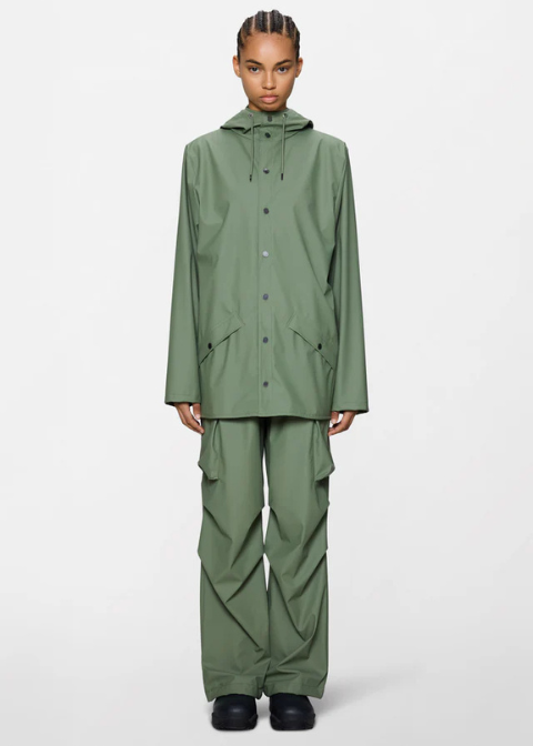 Chaqueta RAINS verde  impermeable