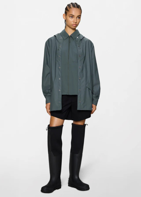 Chaqueta RAINS gris impermeable