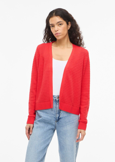 Cardigan VILA coral relieve