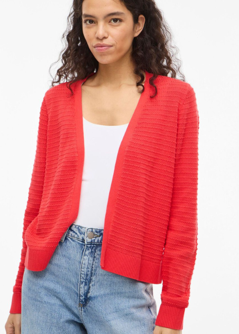 Cardigan VILA coral relieve