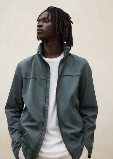 Chaqueta ECOALF verde cremallera