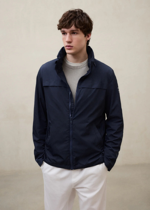 Chaqueta ECOALF azul marino cremallera
