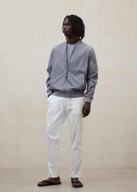 Chaqueta ECOALF gris bomber