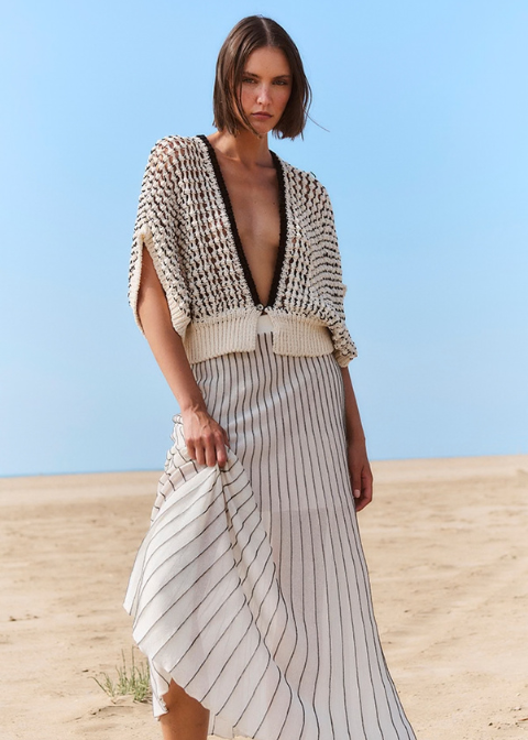 Chaqueta SITA MURT blanca calada