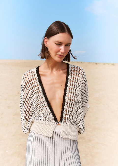 Chaqueta SITA MURT blanca calada