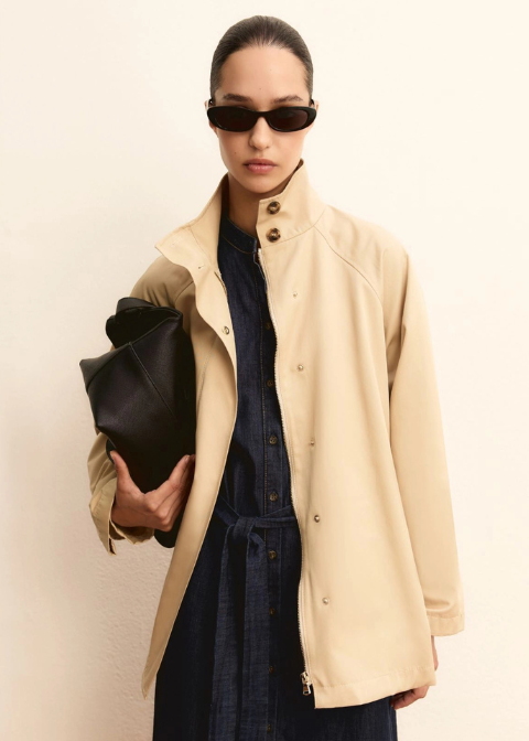 Chaqueta EMME MARELLA beige gabardina