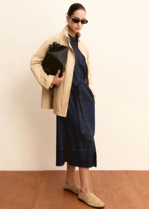 Chaqueta EMME MARELLA beige gabardina