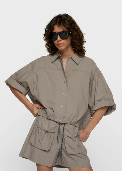 Chaqueta 10DAYS cruda cintura elastica