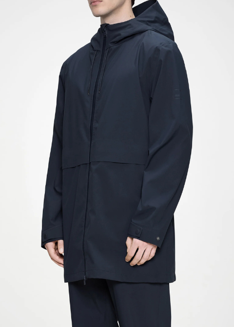 Chaqueta RAINS impermeable azul mate