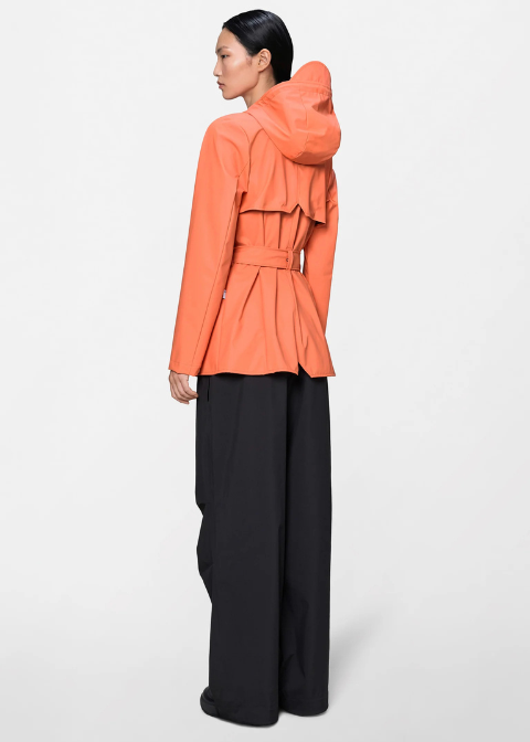Chaqueta RAINS impermeable coral