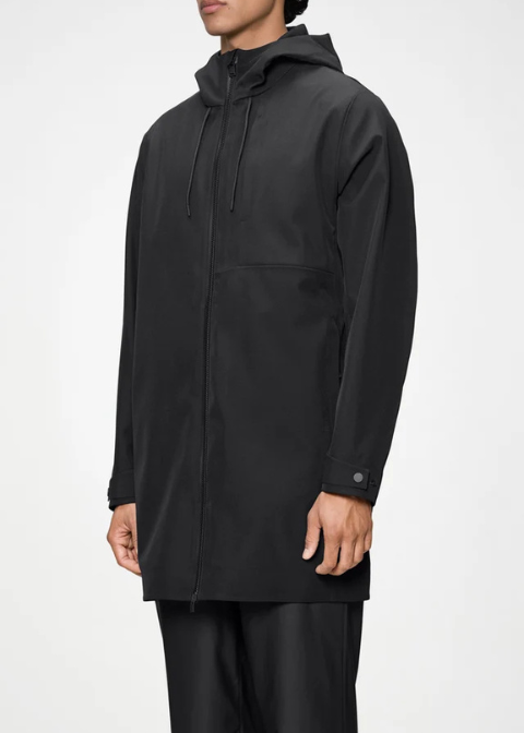 Chaqueta RAINS unisex negra impermeable