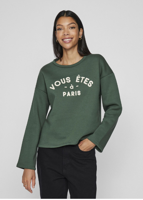 Sudadera VILA verde botella