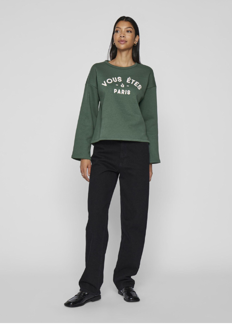 Sudadera VILA verde botella