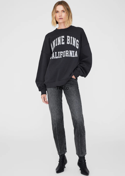 Sudadera Anine Bing negro