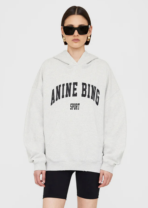 Sudadera ANINE BING gris con capucha