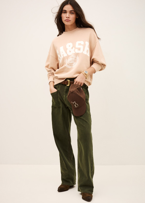 Sudadera BA&SH rosa palo