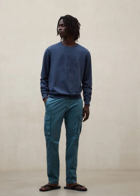 Sudadera ECOALF azul verdoso