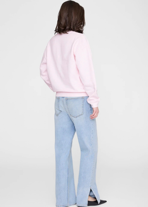 Sudadera ANINE BING rosa algodón