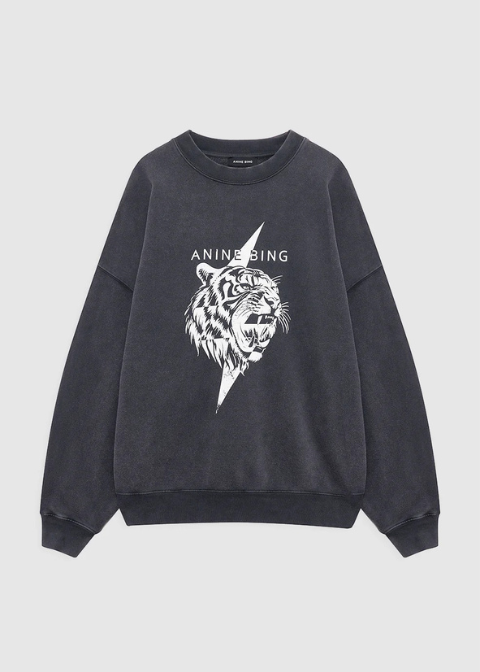 Sudadera ANINE BING negra tigre