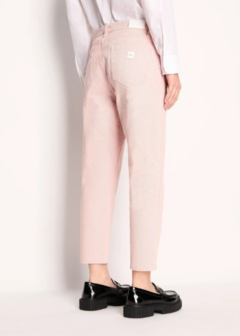 Jeans ARMANI rosa boyfriend cropped