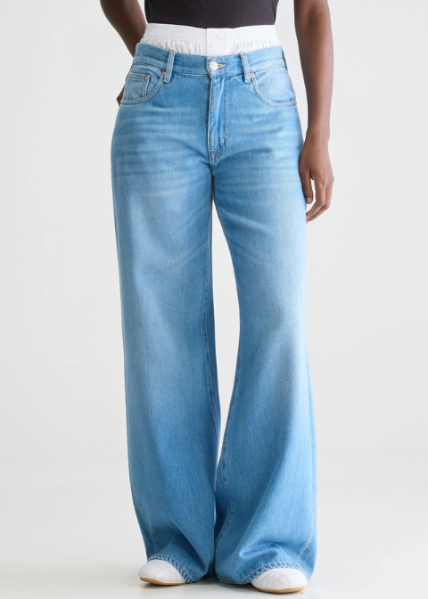 Jeans azul claro ancho