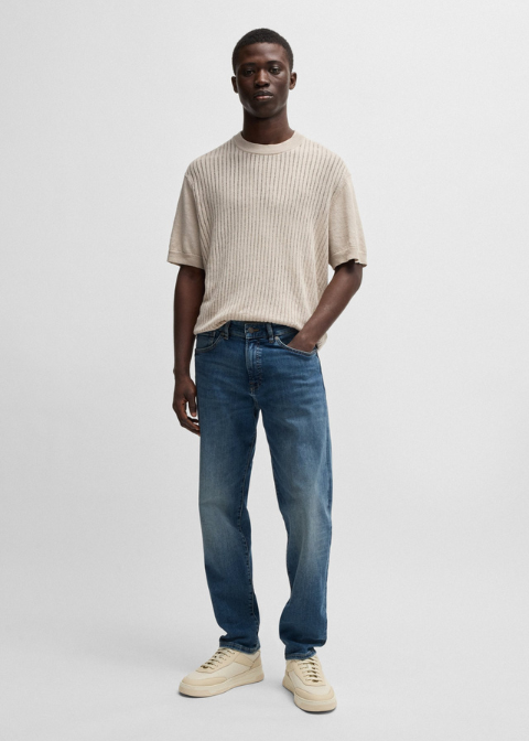 Jeans azul regular elastico