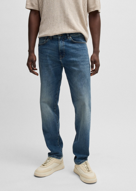 Jeans azul regular elastico