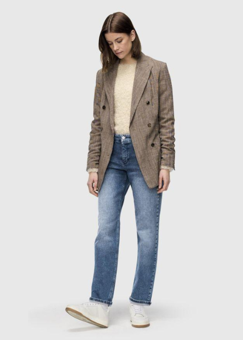 Jeans MAC azul ancho recto