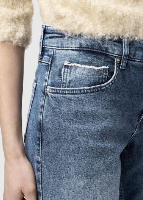 Jeans MAC azul ancho recto