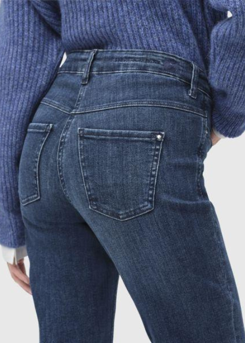 Jeans MAC azul desgastado elastico