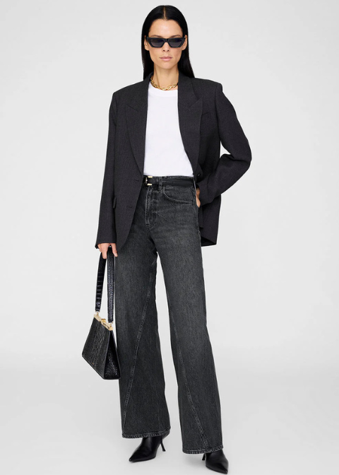 Jeans ANINE BING negro ancho