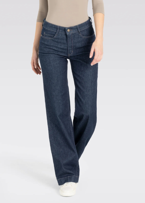 Jeans MAC azul medio recto elastico