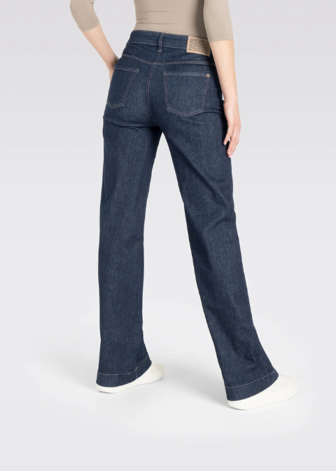 Jeans MAC azul medio recto elastico