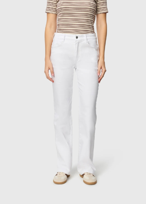 Jeans MAC blanco recto elastico